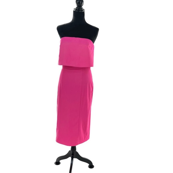 KOOKAÏ Australia Celine Strapless Dress Electric Pink Size 40 or US Size 8 - Picture 1 of 6